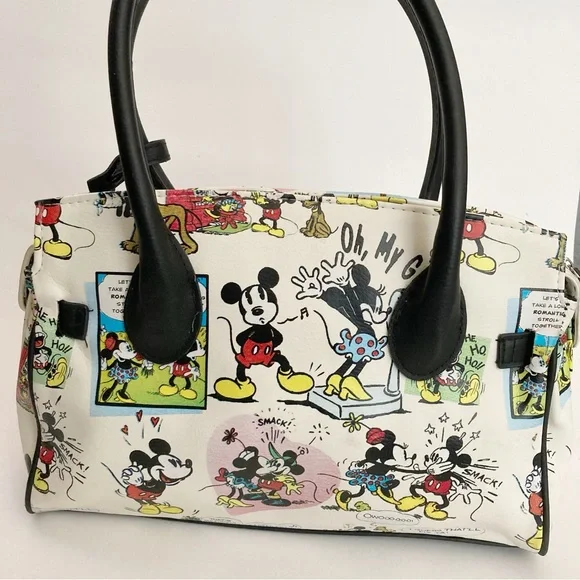 Disney Mickey Mouse Minnie Comic Strip Locket Handbag - Picture 4 of 8